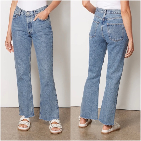 AGOLDE Relaxed Mid Rise Boot Jean in Medium Wash - Picture 3 of 16